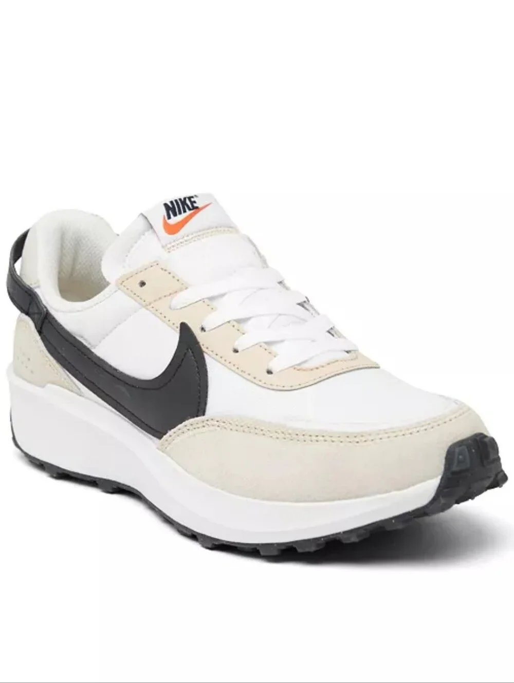 Nike Women’s White & Black Running Sneakers - Nike Waffle Debut